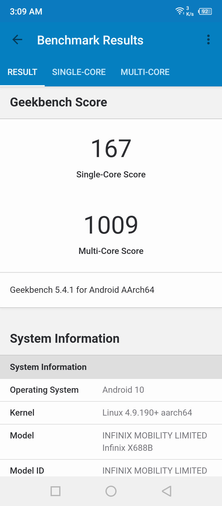 Geekbench5 Benchmark