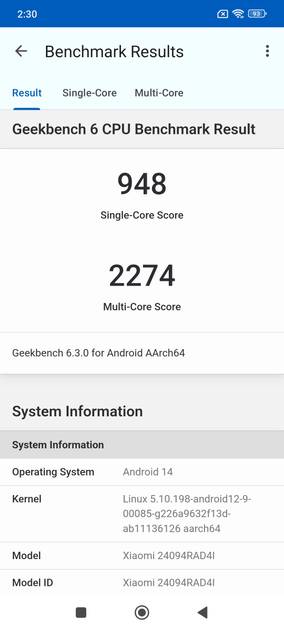 Geekbench6 Benchmark