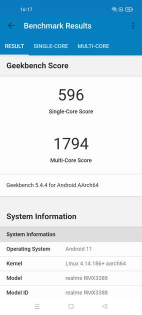Geekbench5 Benchmark