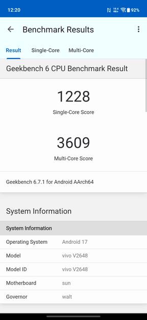 Geekbench6 Benchmark