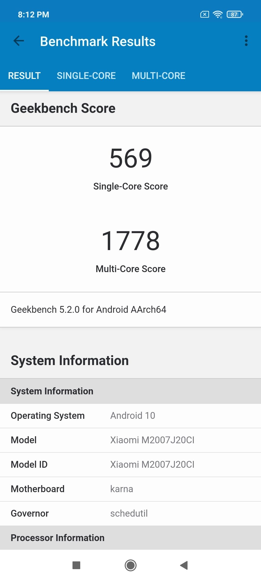 Geekbench5 Benchmark