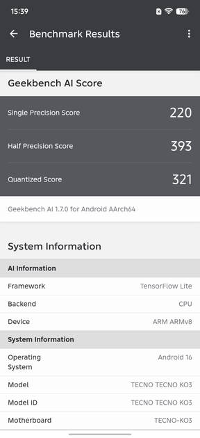 GeekBench AI