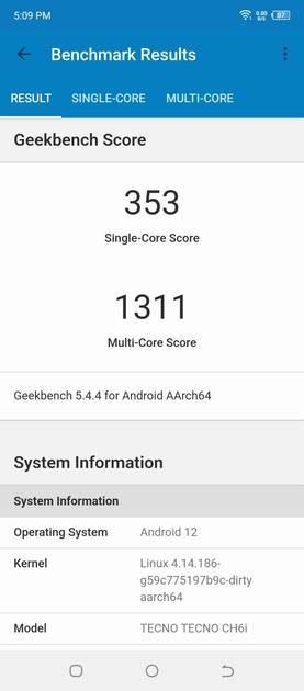 Geekbench5 Benchmark