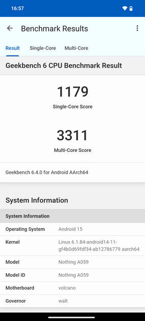 Geekbench6 Benchmark