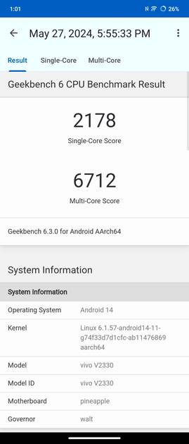 Geekbench6 Benchmark