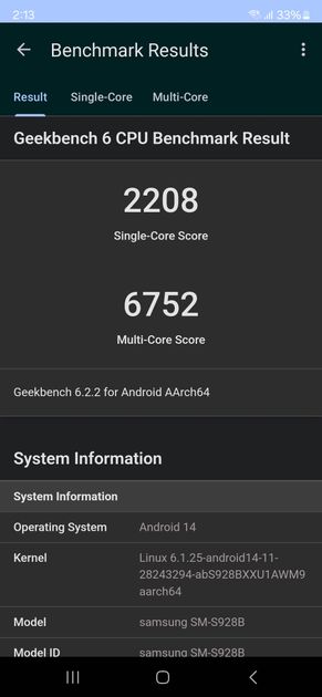 Geekbench6 Benchmark