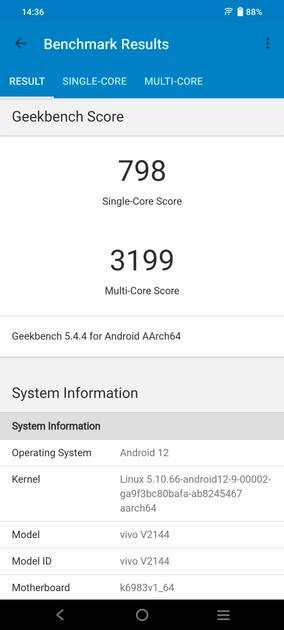 Geekbench5 Benchmark