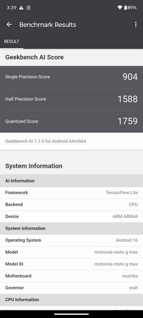 GeekBench AI