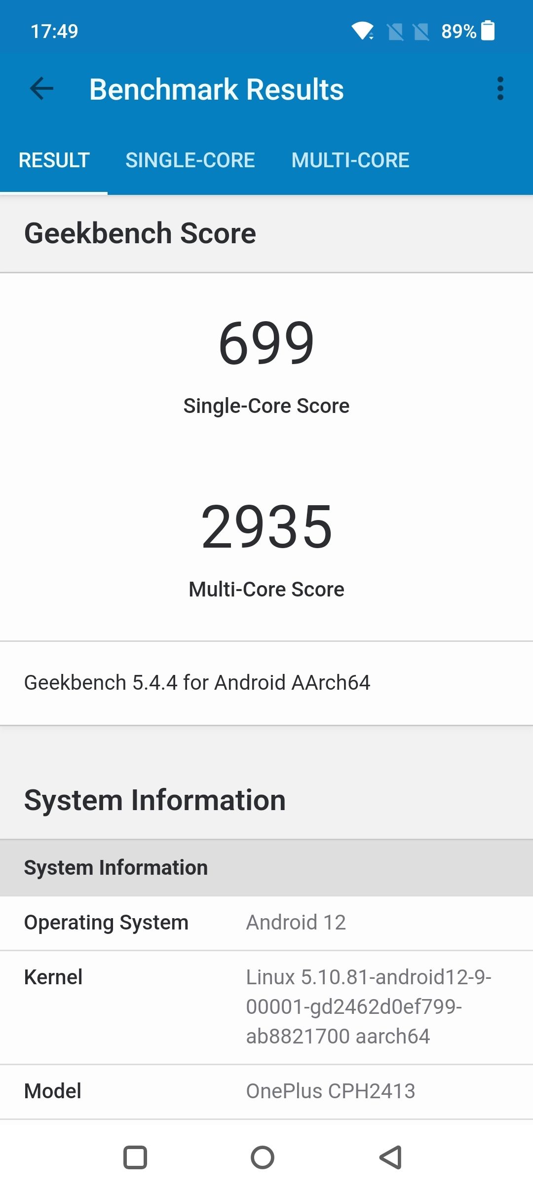 Benchmarks