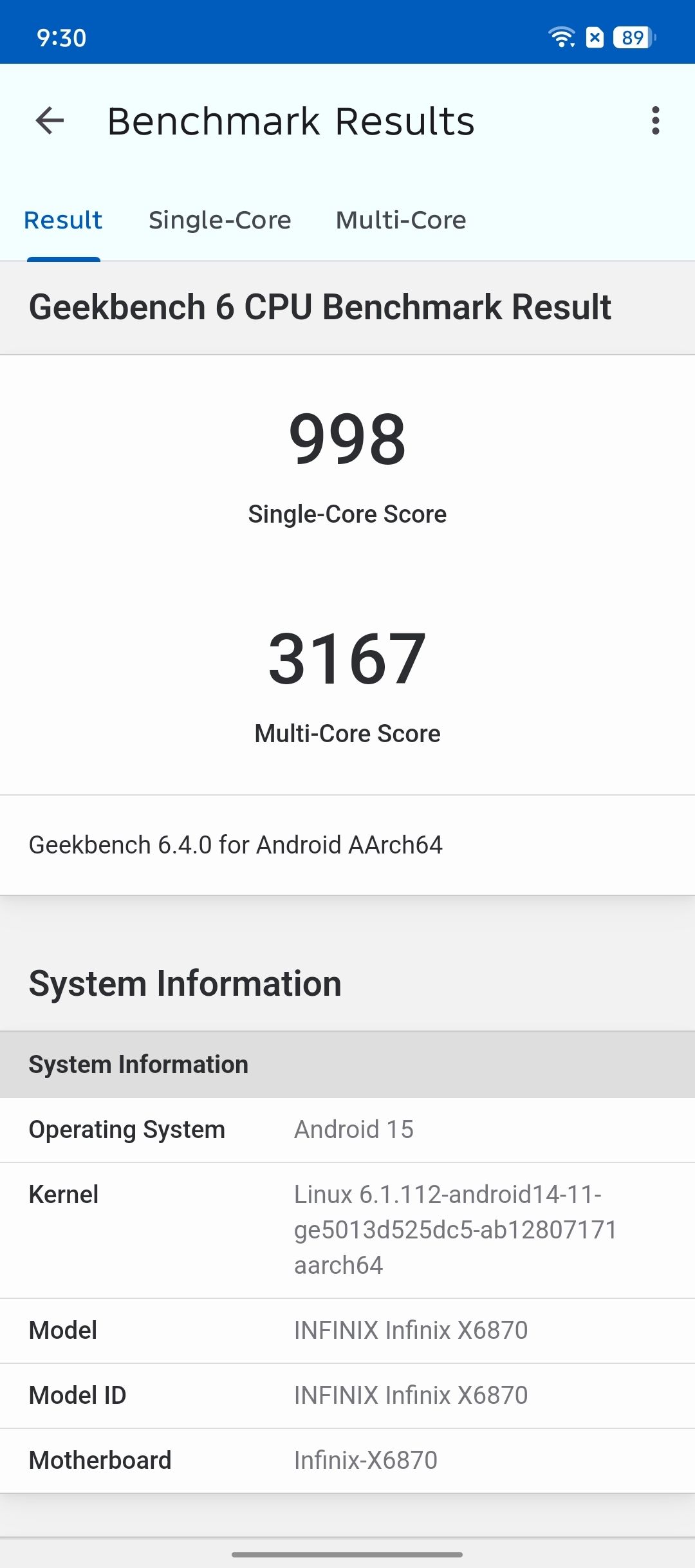 Benchmarks