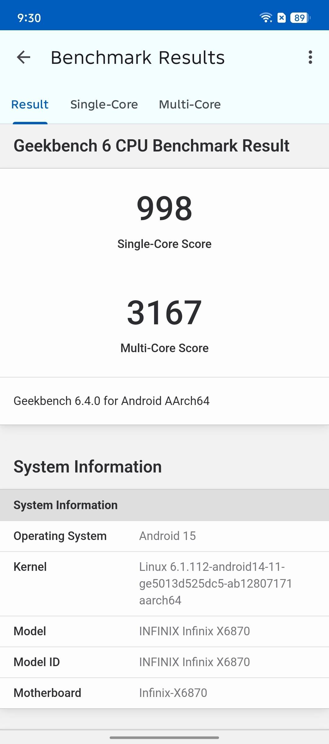 Benchmarks