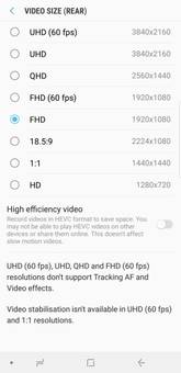samsung galaxy 9 plus camera specs
