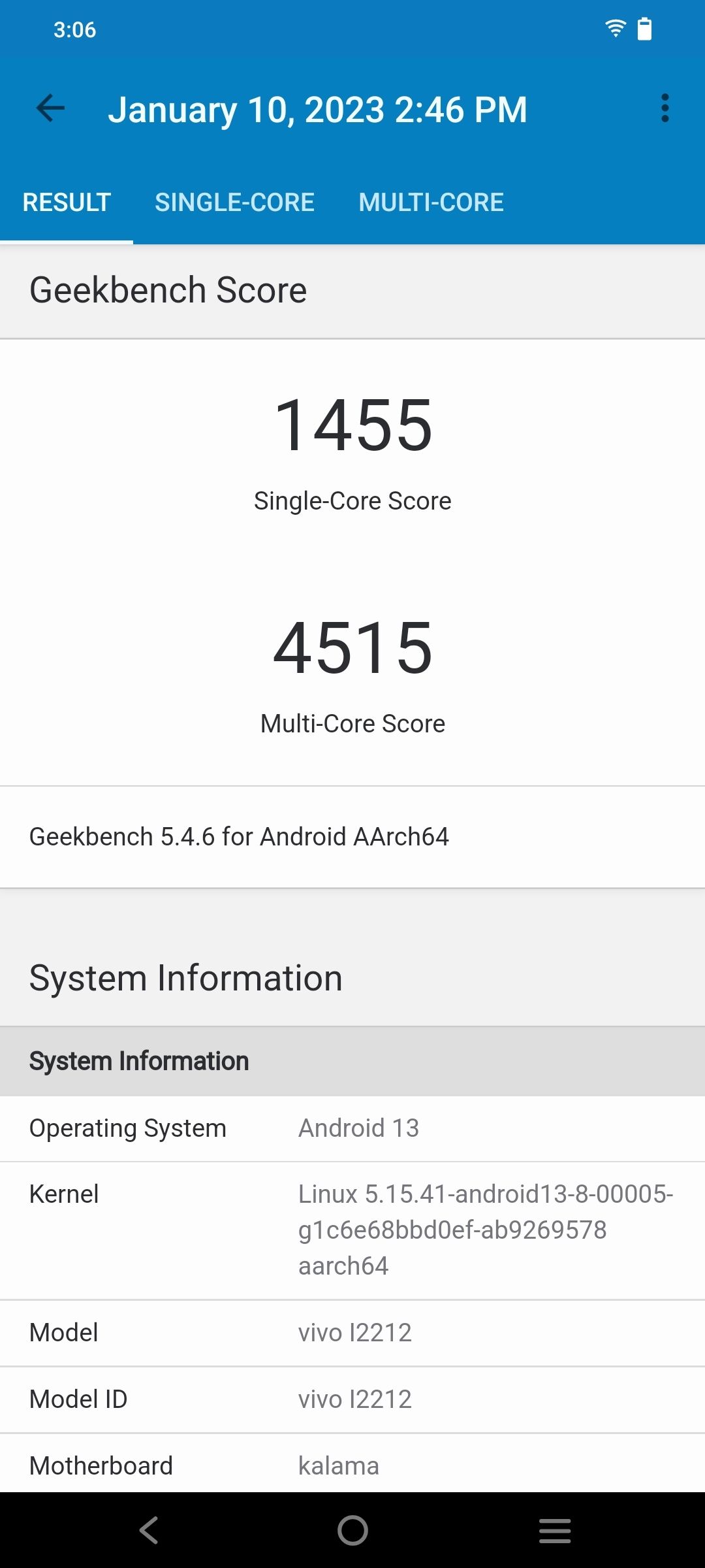 Benchmarks