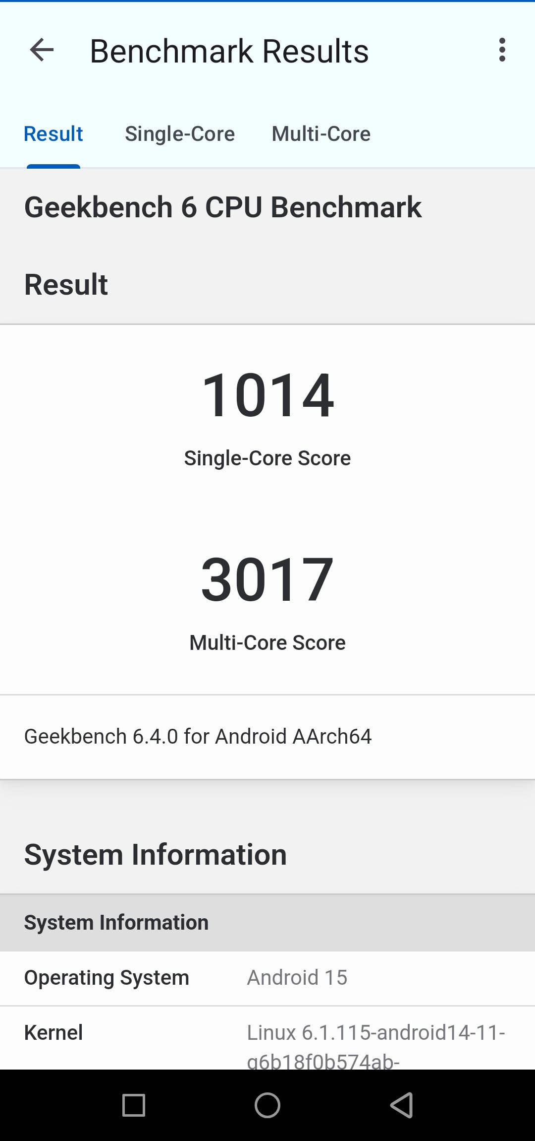 Benchmarks