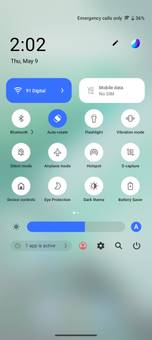 Quick Settings Panel
