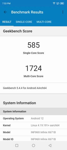 Geekbench5 Benchmark
