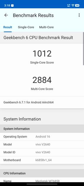 Geekbench6 Benchmark