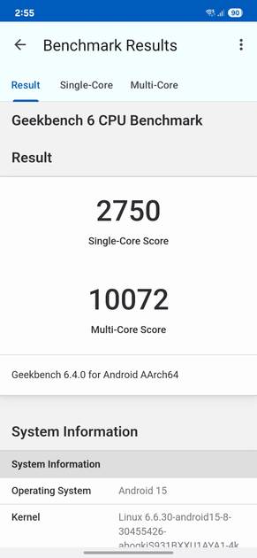 Geekbench6 Benchmark