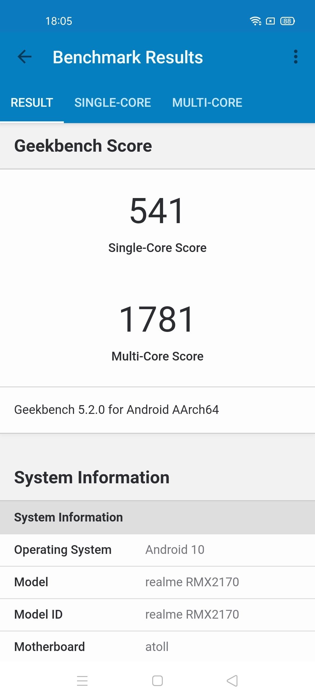 Geekbench5 Benchmark
