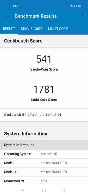 Geekbench5 Benchmark