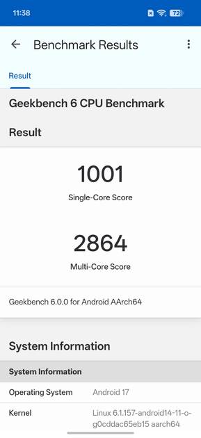 Geekbench6 Benchmark