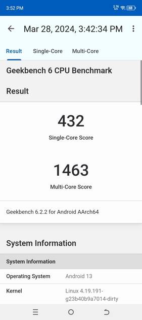 Geekbench6 Benchmark