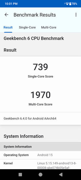Geekbench6 Benchmark
