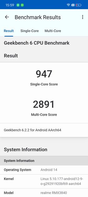 Geekbench6 Benchmark