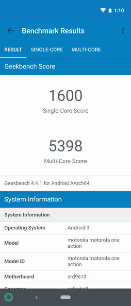 Geekbench4 Benchmark