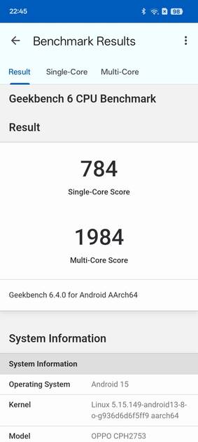 Geekbench6 Benchmark