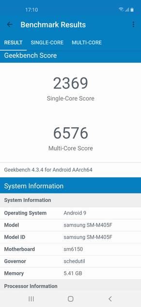 Geekbench4 Benchmark