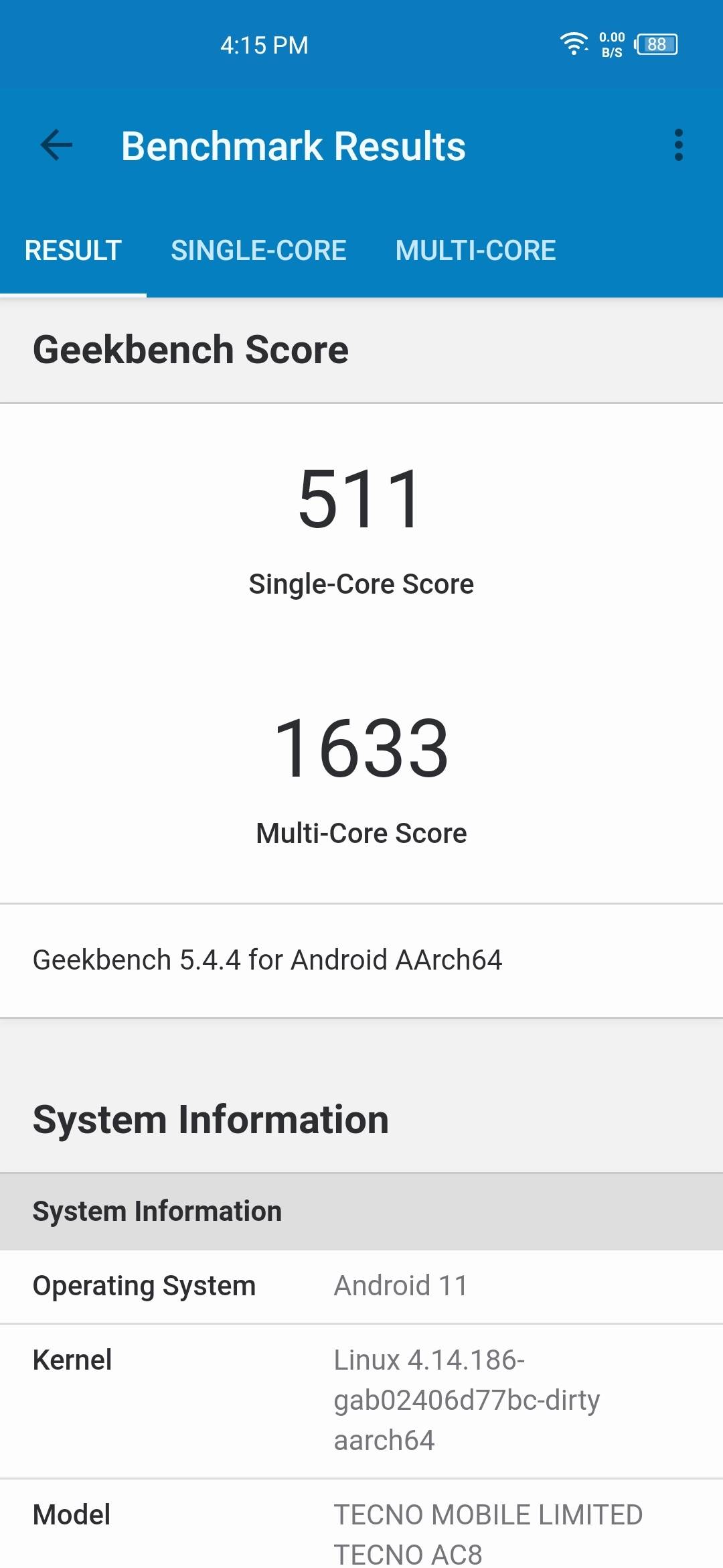 Benchmarks