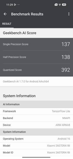 GeekBench AI