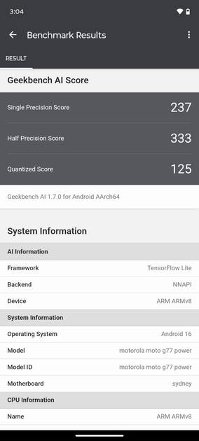 GeekBench AI