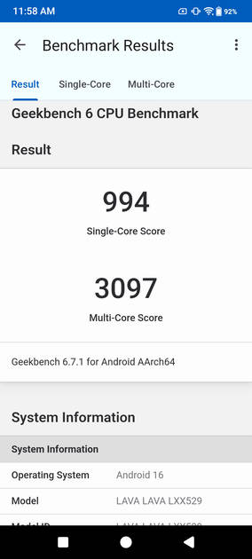 Geekbench6 Benchmark