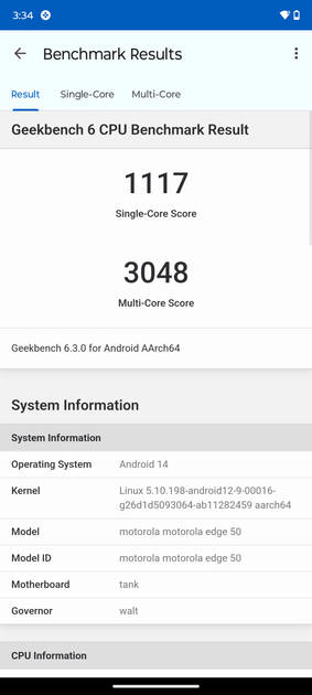 Geekbench6 Benchmark