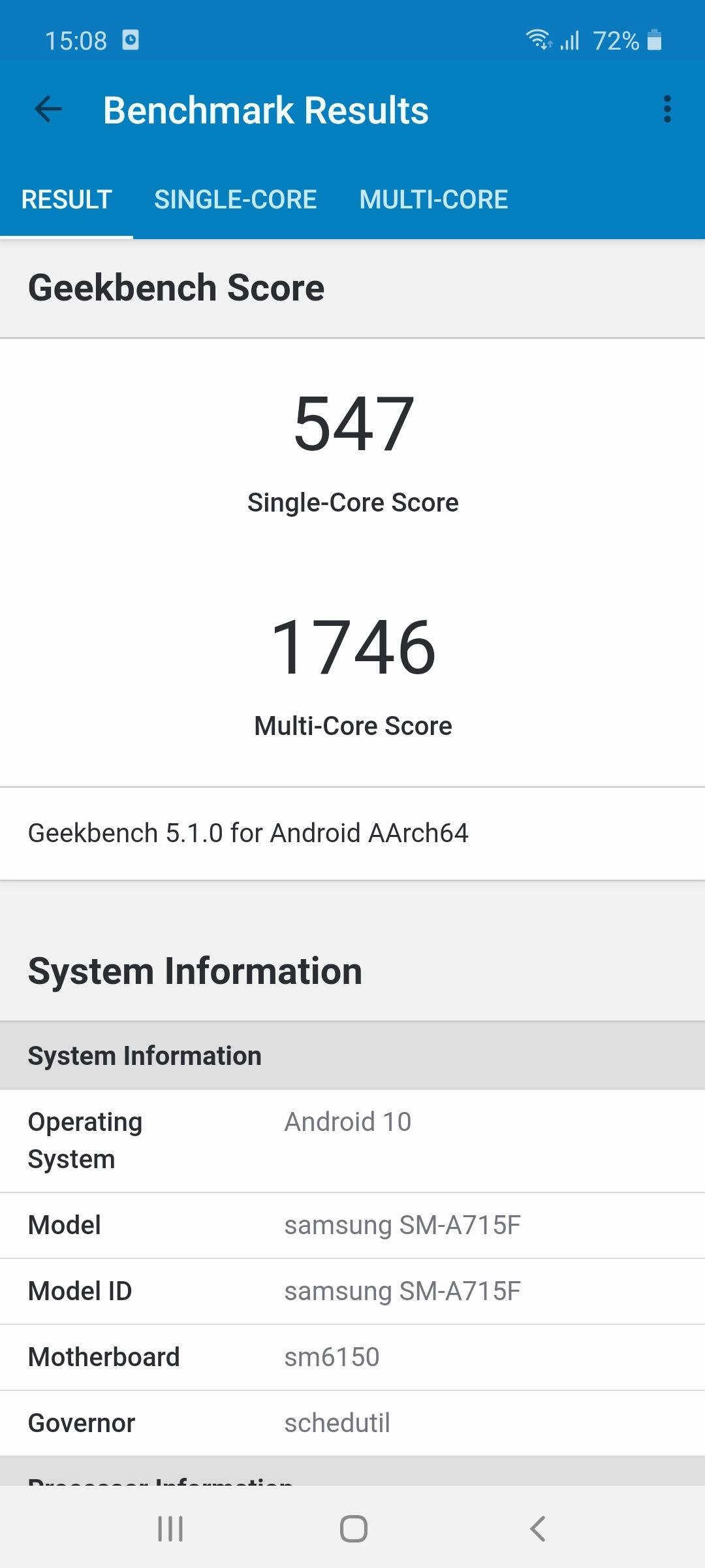 Geekbench5 Benchmark