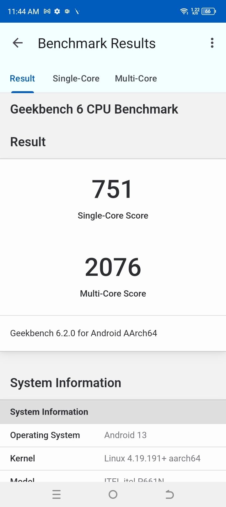 Geekbench6 Benchmark