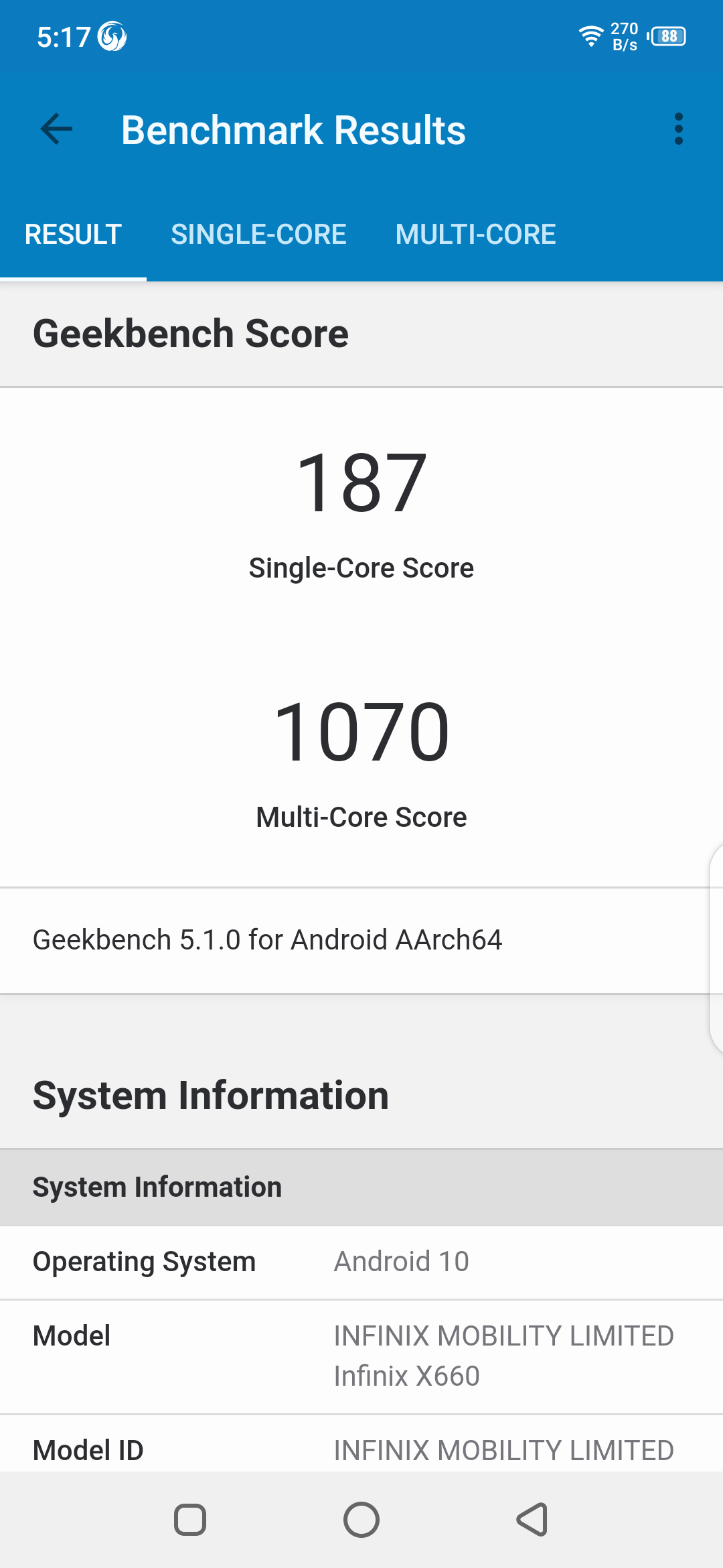 Geekbench5 Benchmark