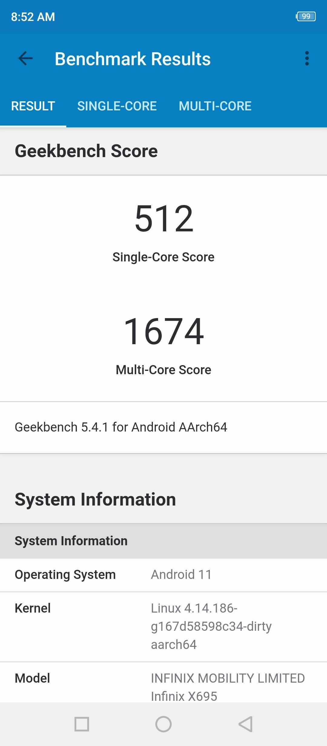 Geekbench5 Benchmark