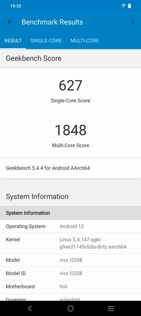 Geekbench5 Benchmark