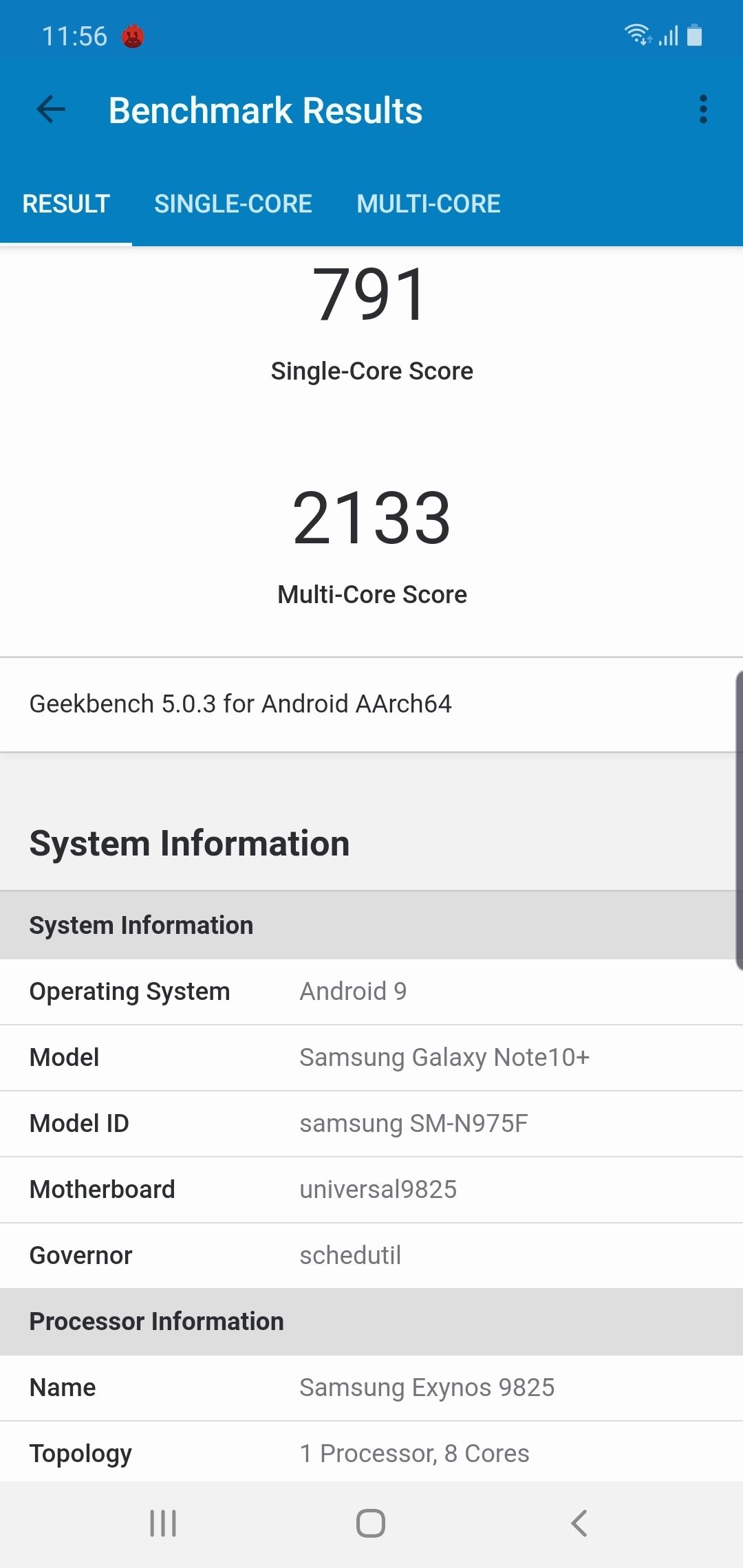 Geekbench5 Benchmark