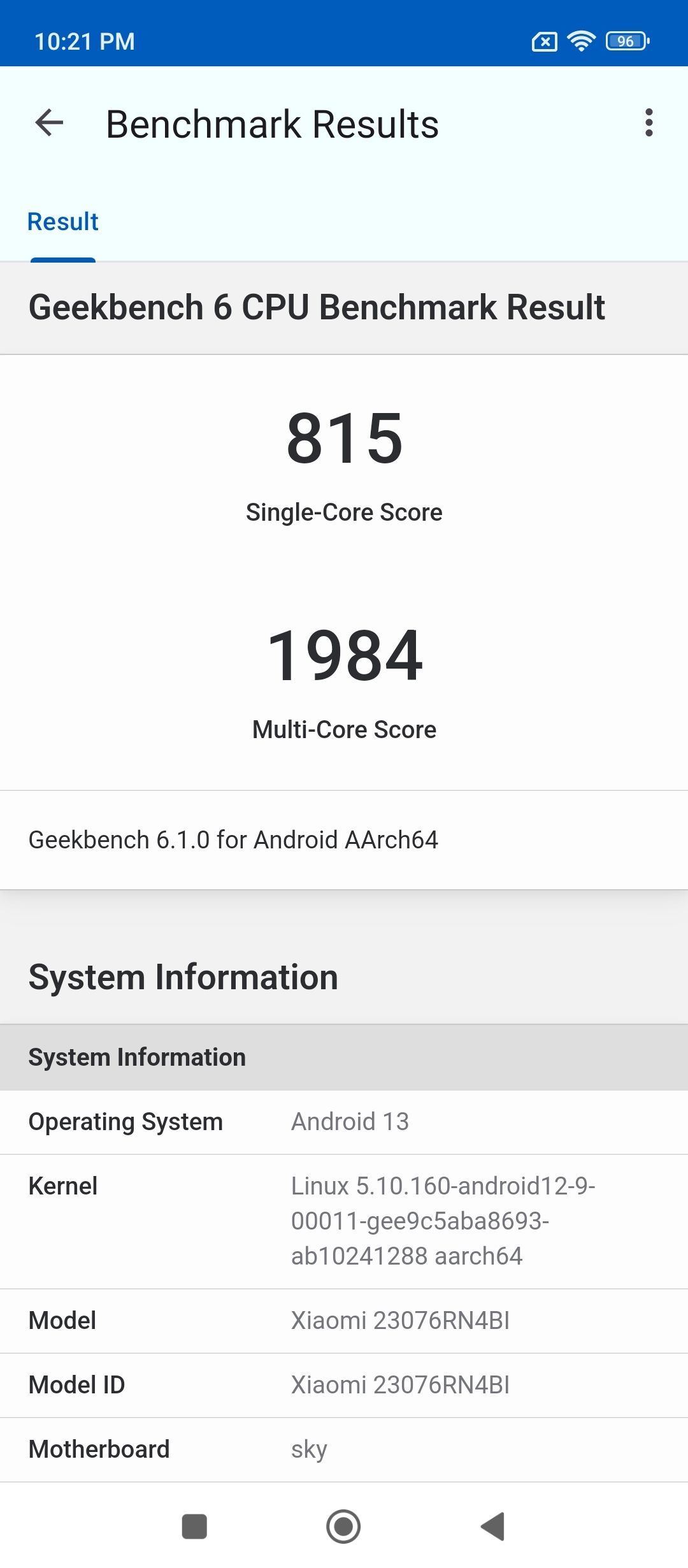 Xiaomi Redmi 12 5G 8GB RAM AnTuTu Score - Geekbench, GFXBench & PCMark ...