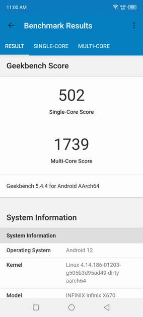 Geekbench5 Benchmark