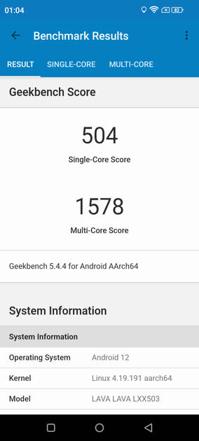 Geekbench5 Benchmark