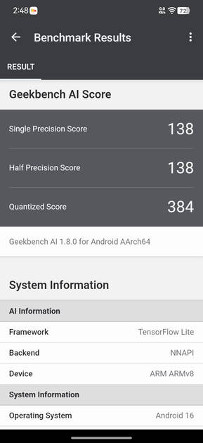 GeekBench AI