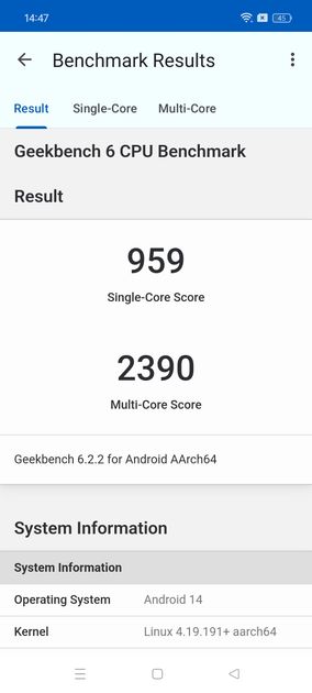 Geekbench6 Benchmark