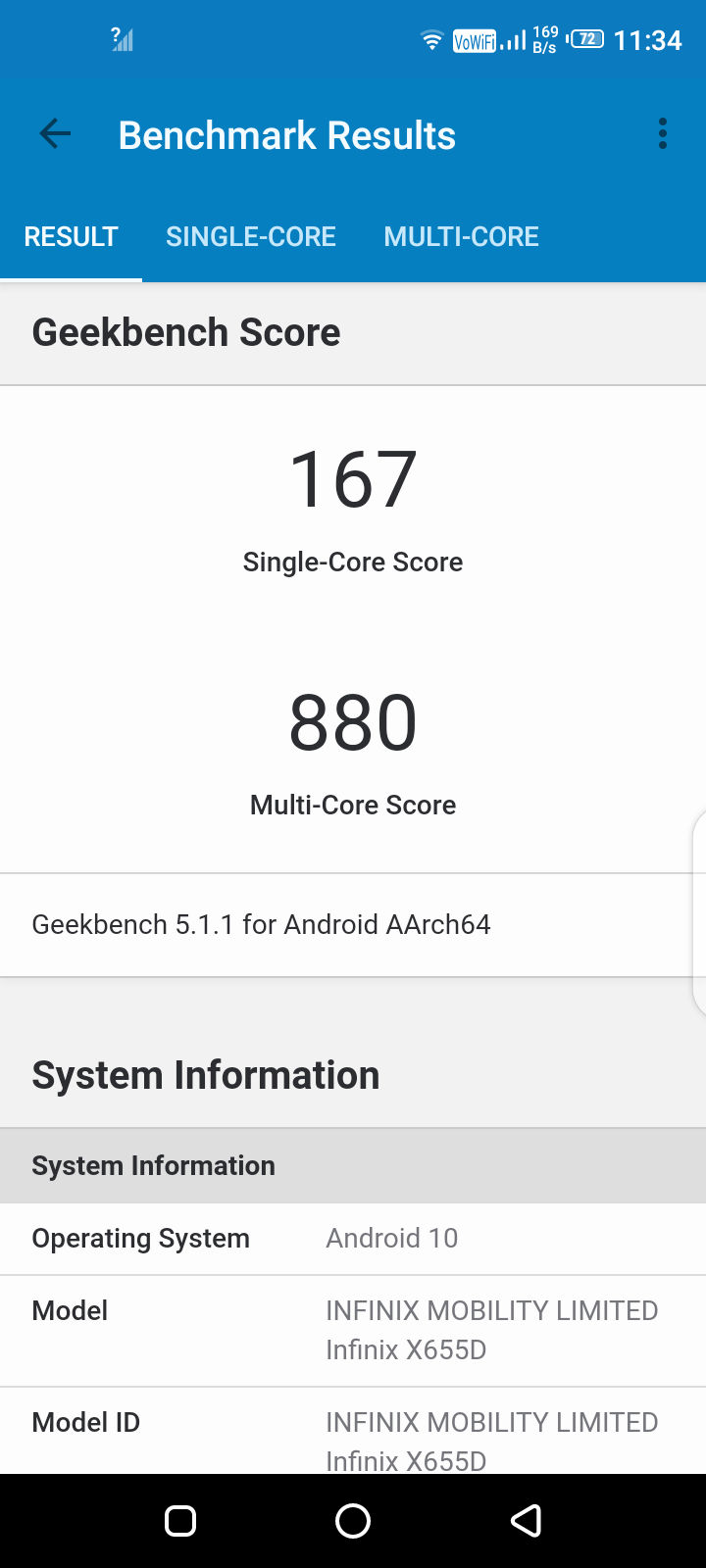 Geekbench5 Benchmark
