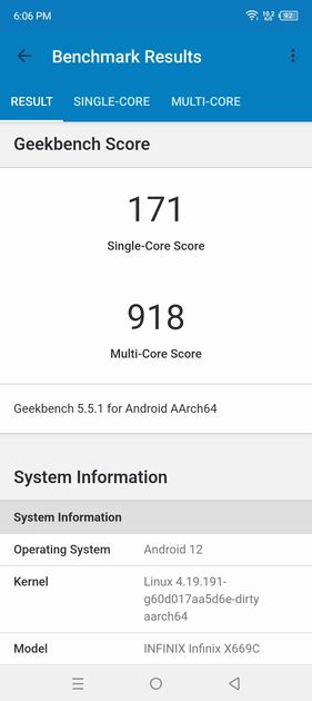 Geekbench5 Benchmark