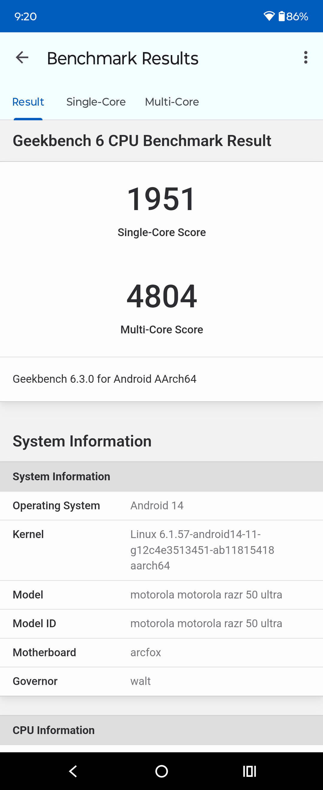 Benchmarks